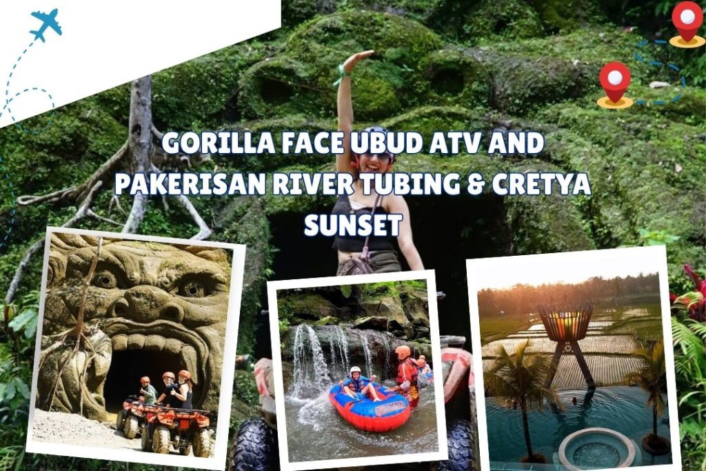 Gorilla Face Ubud ATV and Pakerisan River Tubing & Cretya Sunset