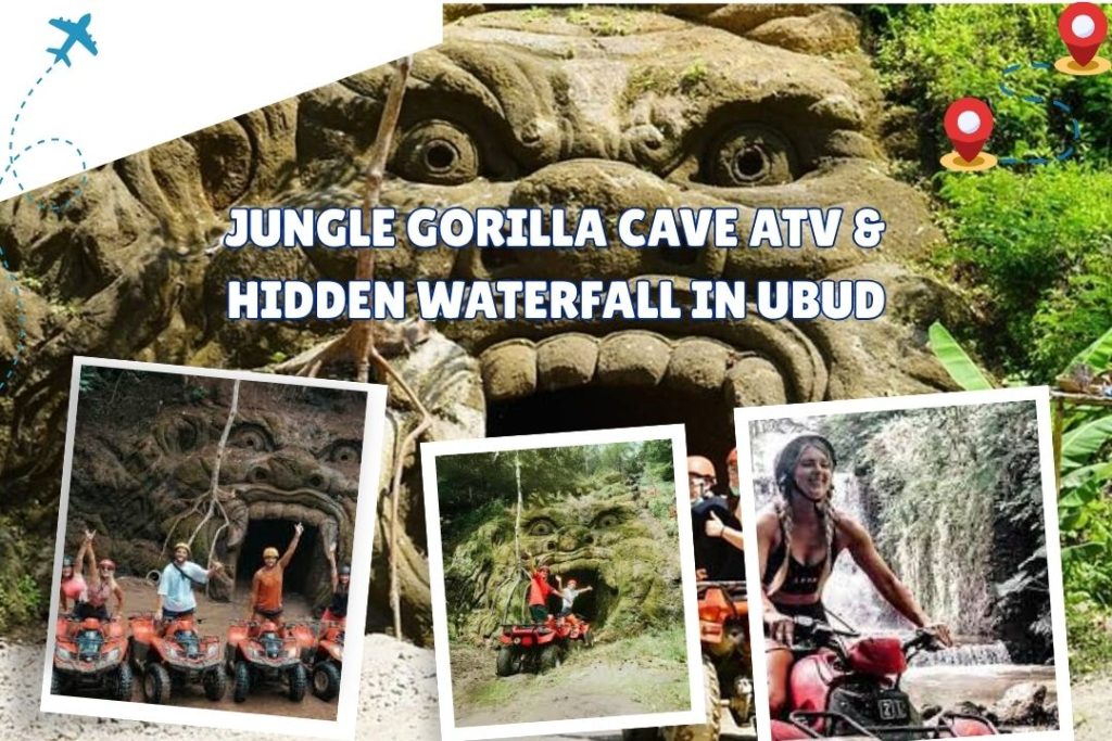 Jungle Gorilla Cave ATV & Hidden Waterfall in Ubud