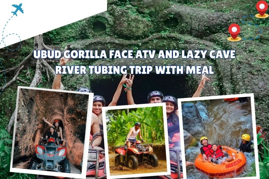Ubud Gorilla Face ATV and Lazy Cave River Tubing Trip with Meal