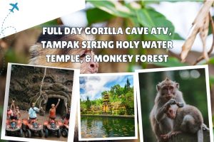 Full Day Gorilla Cave ATV, Tampak Siring Holy Water Temple, & Monkey Forest