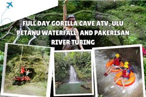 Full Day Gorilla Cave ATV, Ulu Petanu Waterfall, and Pakerisan River Tubing