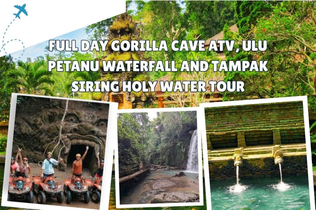 Full Day Gorilla Cave ATV, Ulu Petanu Waterfall and Tampak Siring Holy Water Tour