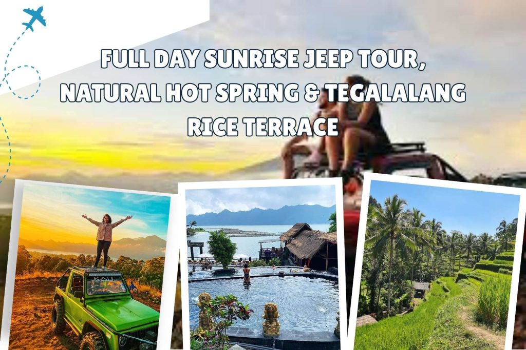 Full Day Mount Batur Sunrise Jeep, Hot Spring & Elephant Safari Ride Adventure