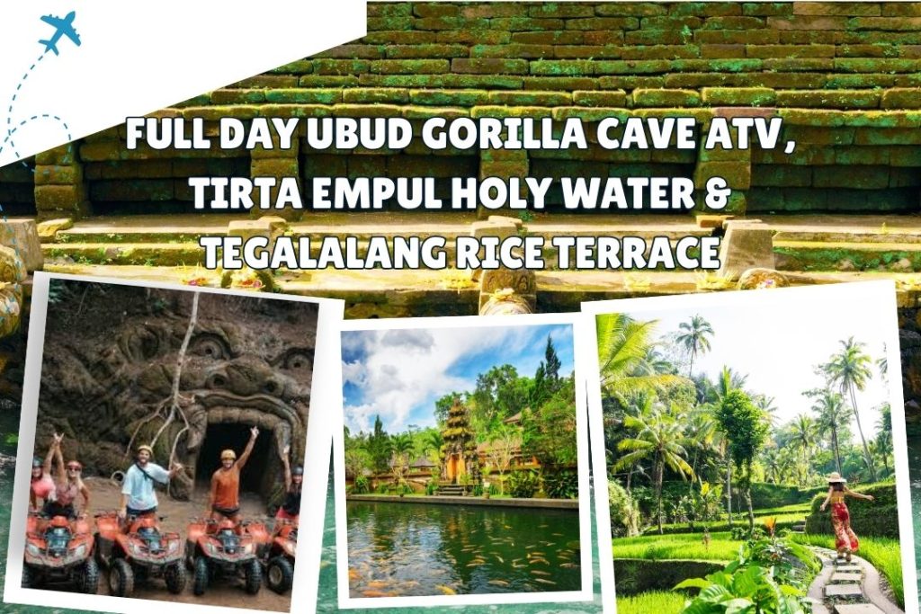 Full Day Ubud Gorilla Cave ATV, Tirta Empul Holy Water & Tegalalang Rice Terrace