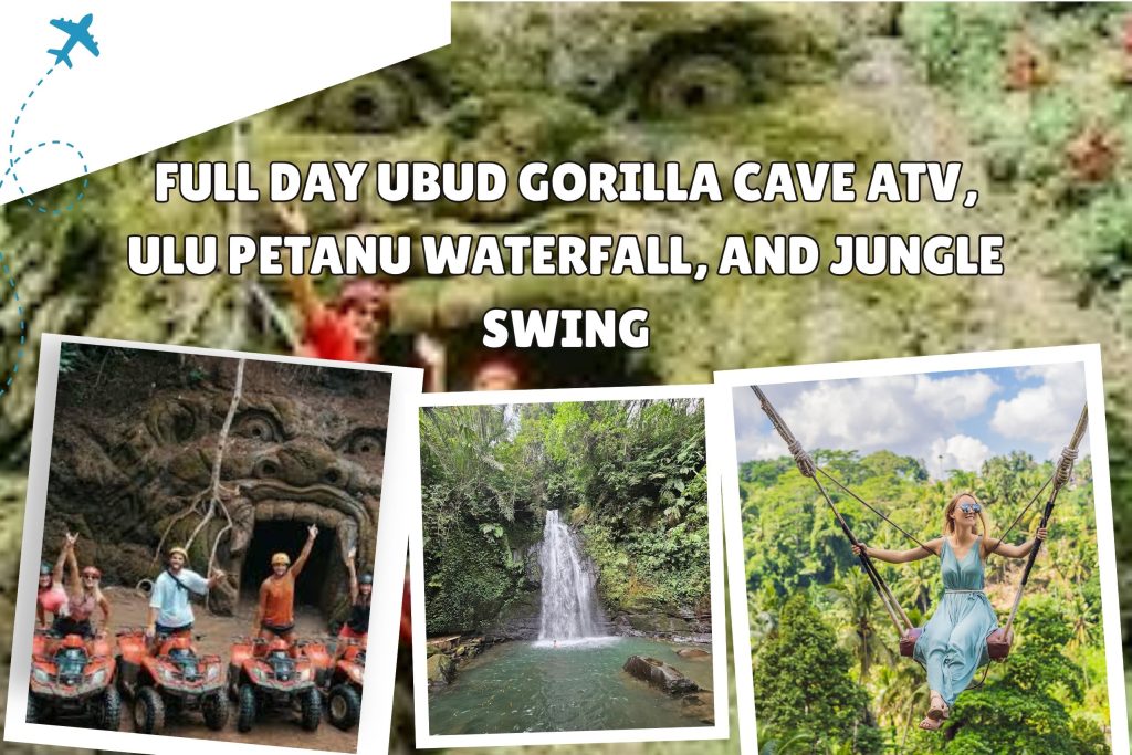 Full Day Ubud Gorilla Cave ATV, Ulu Petanu Waterfall, and Jungle Swing