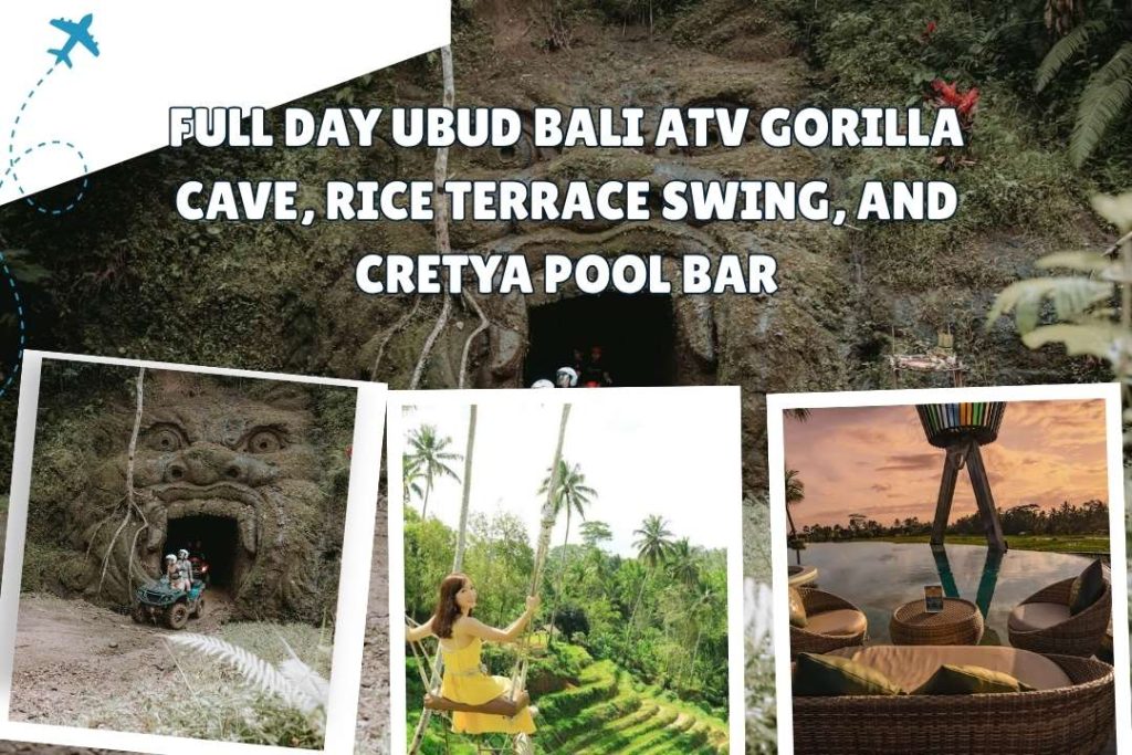 Full Day Ubud Bali ATV Gorilla Cave, Rice Terrace Swing, and Cretya Pool Bar